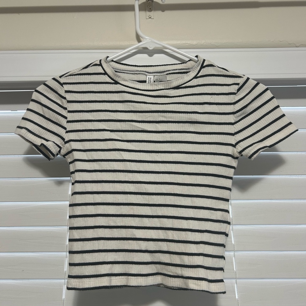 Striped Short Sleeve Top